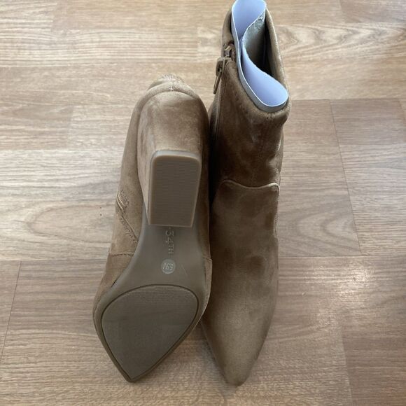 On 34th Womens Lydiaa Pointed-Toe block Heel Booties Black Size 5.5M New - Picture 12 of 16